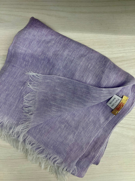 Linen lilac scarf