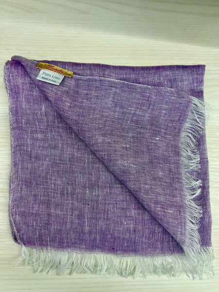 Linen purple scarf
