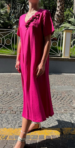 italian linen dresses Dress by Inizio-Flutter plenty of room fit Linen Dresses Made in Italy