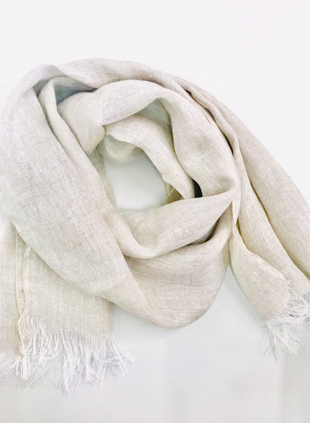 Linen classic scarf